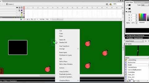 Flash AS2 (How to make a rpg game) Part 17 Shooting weapons