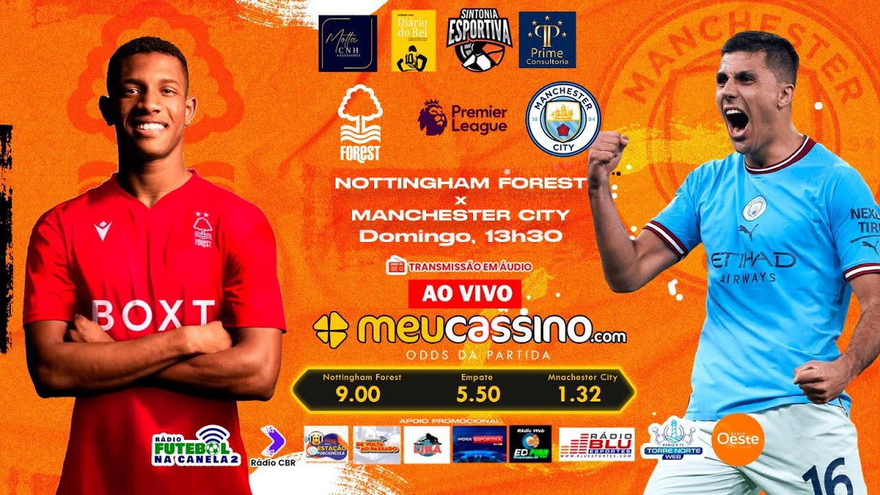 Dynamic Nottingham Forest X Manchester City: Premier League – Ao Vivo Scene Illustration Dynamic Nottingham Forest X Manchester City: Premier League – Ao Vivo Scene Illustration