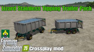 Lizard Stainless Tipping Trailer Pack / FS25 crossplay mod