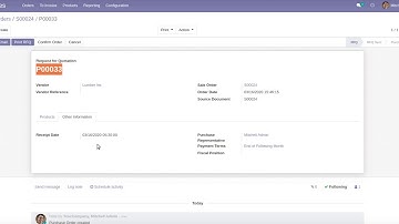 Sale Order to Purchase Order App Odoo