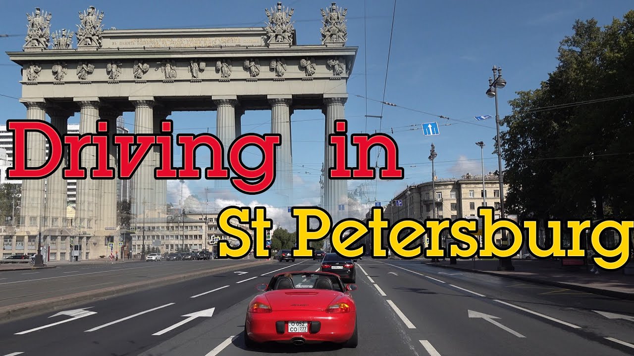 Driving in St Petersburg Russia - Day and Night