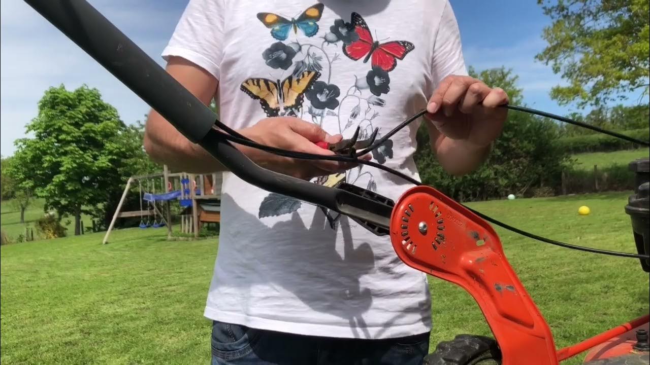 Changement cable transmission tondeuse husqvarna HD 720p YouTube