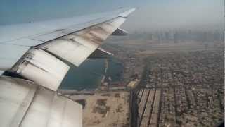 Boeing 777-300 Emirates Takeoff From Dubai Airport