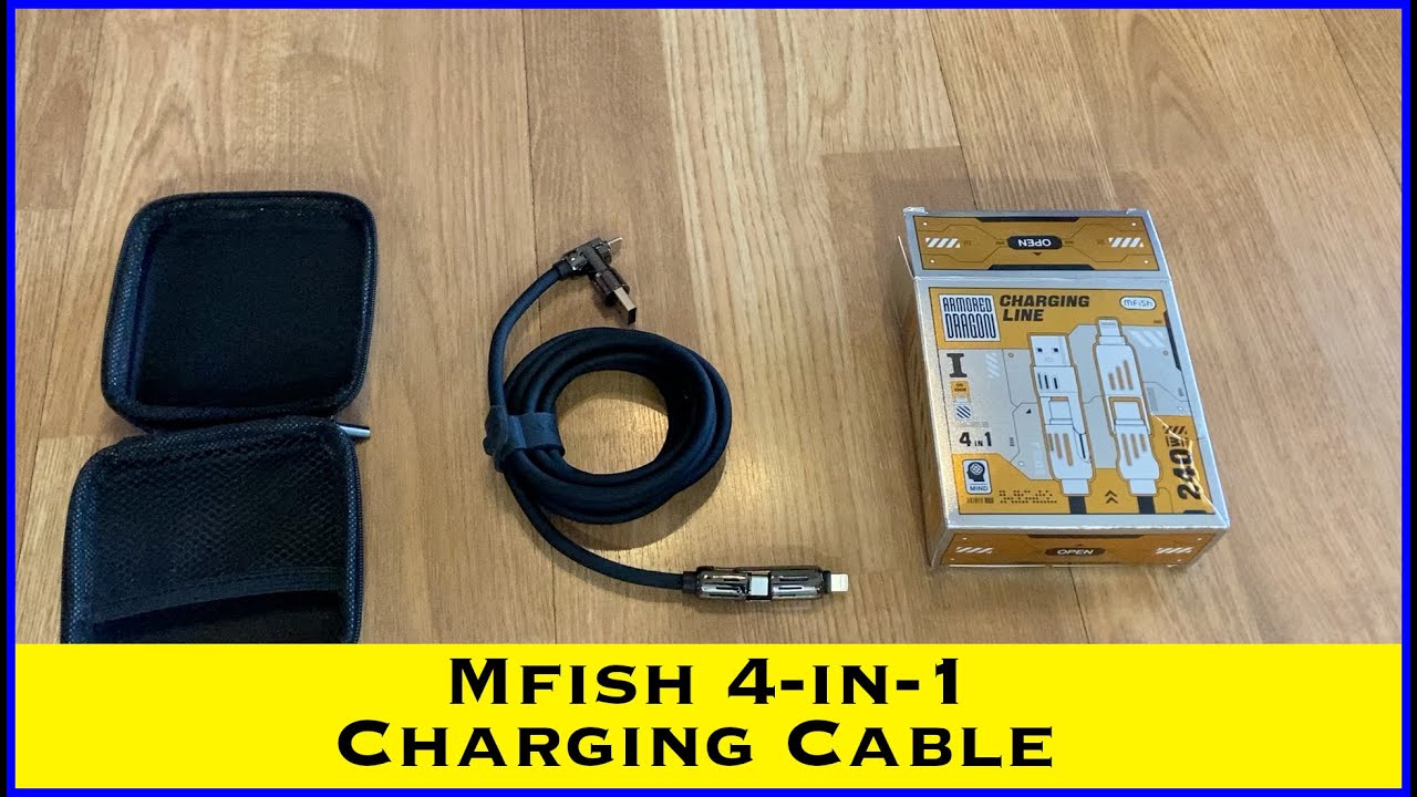 Mfish 4-in-1 Charging Cable || MumblesVideos Product Review @mfish ...