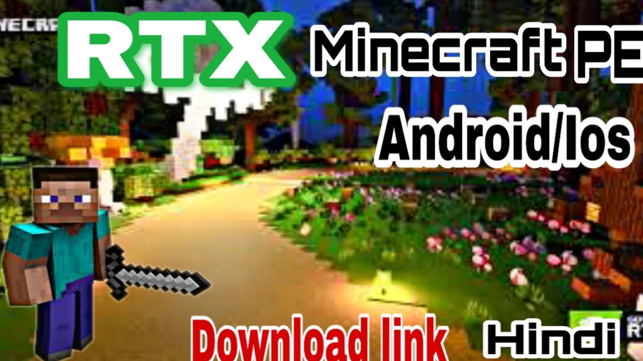 How To Install Rtx Graphic Mod In Minecraft Pe In Android With No Lag Rtx Android Minecraft Youtube