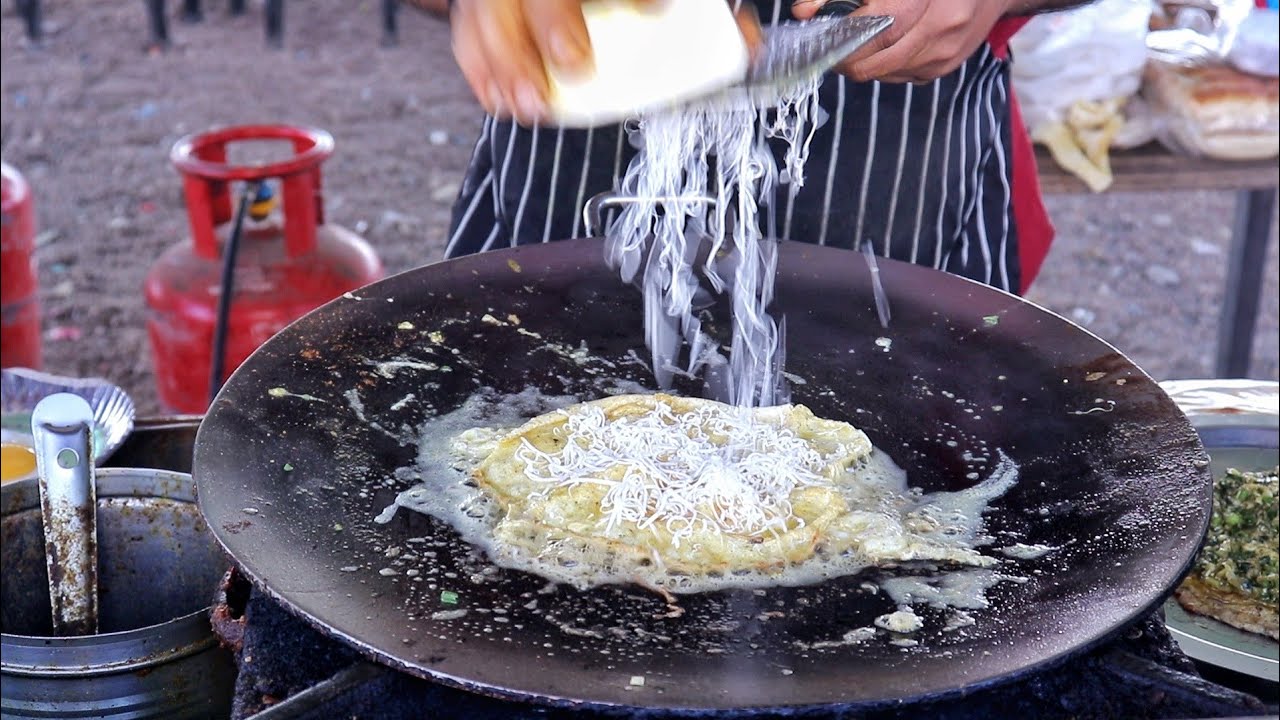 Extremely Butter Rich Bahubali Egg Dish | Multi Layer Buttery Omelette Dishes | Indian Street Food | Street Food Fantasy