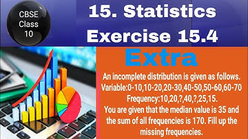 An incomplete distribution is given as follows. Variable:0-10,10-20,20-30,40-50,50-60,60-70 Frequenc