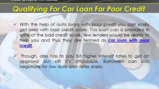 No Credit Car Loans For People With Poor Credit
