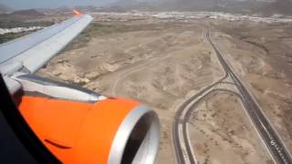 Landing in Tenerife south Easyjet airbus 320