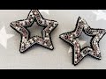 Серьги звёзды из бисера // DIY star earrings / брошь звезда из бисера