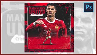 [ Photoshop Tutorial ] I'M THE ONE - Football Poster Design ⚽️