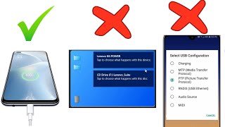 usb options not showing in android when connected to pc but phone charges (solved)