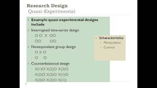 Developing a Quantitative Research Plan: Choosing a Research Design