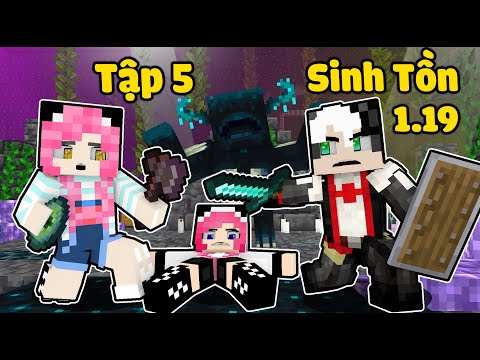 MỀU THỬ THÁCH 24GIỜ SINH TỒN MINECRAFT 1.19 TẬP 5*REDHOOD LÀM SIÊU TRỘM ĂN TRỘM KIM CƯƠNG CỦA WARDEN