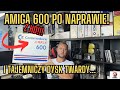 Amiga 600 po naprawie, test i sprawdzanie zawartości uratowanego dysku twardego.