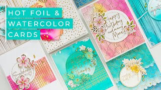 Hot Foil Stamping & Watercolor