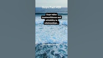 Trustworthiness and Reliability: #GuysFactsSeries Episode 20 | YouTube Shorts