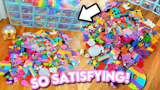 Organizing my FIDGET COLLECTION!!🌈 *so satisfying*