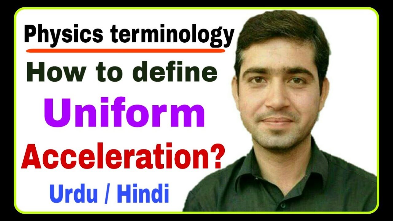 Physics What is uniform acceleration in hindi YouTube