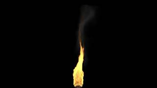Fire light burn free animation with smoke 8se 4K | Royalty free