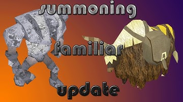 Runescape Summoning Familiar Update