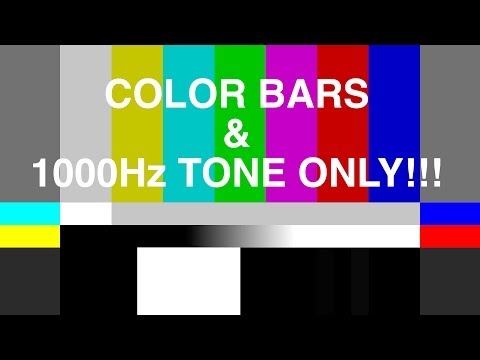 4K COLOR BARS  & TONE 1 kHz - EBU / SMPTE / ARIB