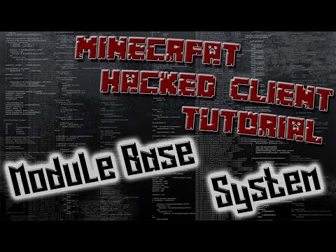 How To Code A Minecraft Hacked Client 1.8.8 #2 - The Module Base System