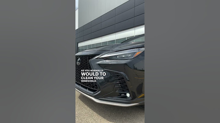 Lexus Headlight Washers