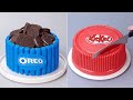 Ultimate kitkat  oreo chocolate mixed cake   diy chocolate cake trick  cake decorating ideas
