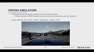 OpenAdx "Autonomous Driving Simulation" Testbed – hardware in the loop (sponsored by Renesas)