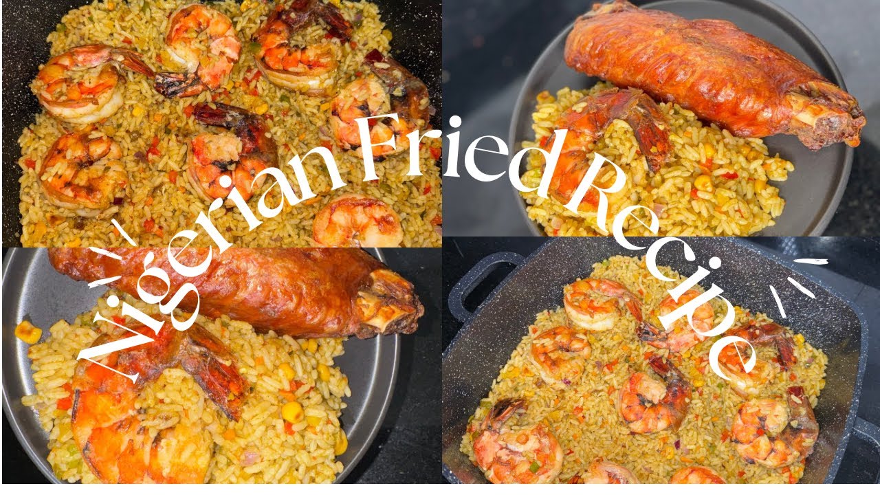Simple Nigerian fried rice recipe/ Prawn fried rice recipe
