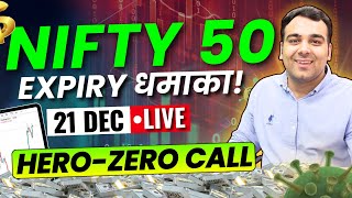 LIVE Expiry Hero Or Zero Trade Live Trade Nifty Expiry | 21 Dec | with Gokul Chhabra