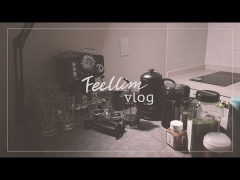 [VLOG] 블랙 덕후의 자취방 꾸미기, 작은 홈카페 인테리어 브이로그