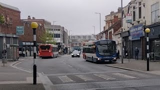 Grimsby buses in the town centre, 7th May 2024. Stagecoach and Grayscroft #bus #grimsby