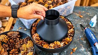 Casting & Turning Pine Cones into a High-Gloss Resin Urn