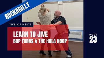 JIVE -  2 Rockabilly Jive Dance moves - Breakdown of  Bop Turns & The Hula Hoop