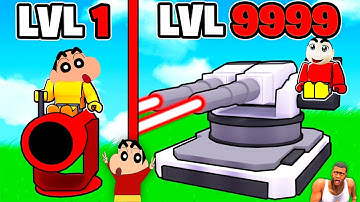 City Defense Tycoon Roblox with SHINCHAN and CHOP | NOOB vs PRO vs HACKER Part 2