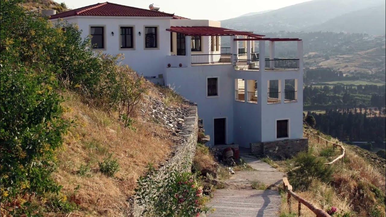 Andros real estate greek island Greece sea view mountain view off the