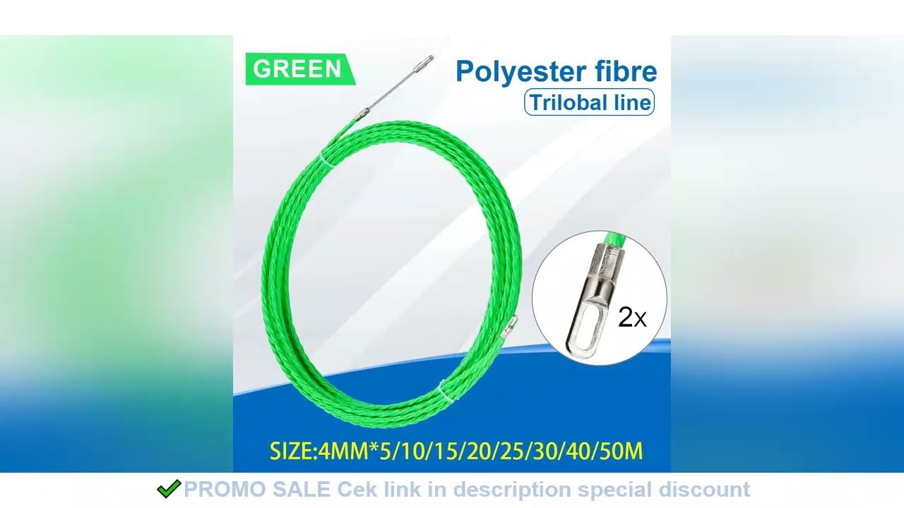 4mm 5M-50M Fiberglass Cable Push Pullers Guide Device Threader Duct Snake Rodder Fish Tape Wire Wiri