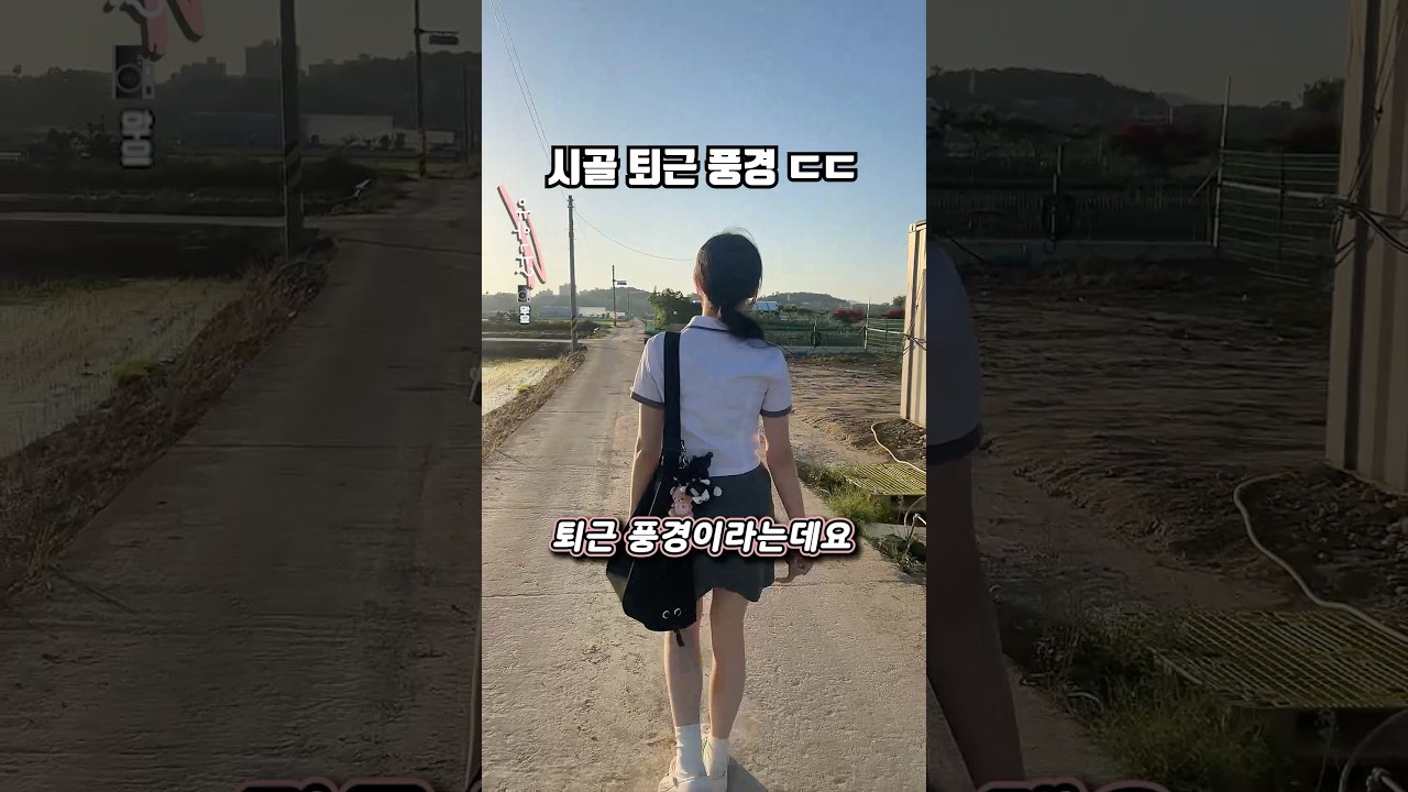 대한민국 시골 고등학교 퇴근 풍경 ㄷㄷ