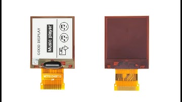1.54" flexible e-paper display Foldable Digital paper ACF Thermal Compression Bonding, GDEW0154I9FC
