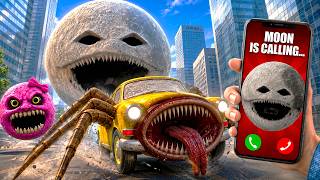 MOON WAKE UP ATTACKED ANGRY MOON and CAR EATER in Garry's Mod screenshot 2