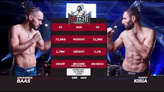 Johannes Baas Vs. Davit Kiria - MFC Full Fight | Frankfurt 2022