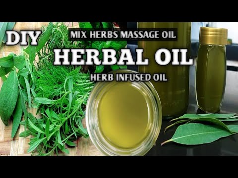 DIY HERBAL OIL || MIX HERBS MASSAGE OIL || HERBAL MASSAGE OIL || THERAPEUTIC MASSAGE AND BODY OIL
