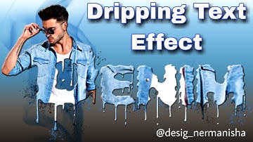 Dripping Text Effect/ Photoshop Tutorial/ Dripping Effect/ Splatter Effect / Tutorials/ Photoshop