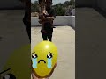 Niharika popping crying water balloon funny cryingballoonpopping viral waterballoonshorts
