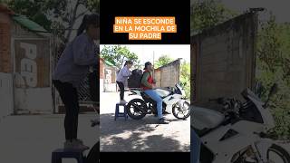 Niña Se Esconde En La Mochila De Su Padre #Viral #Reflexiones #Lecciondevida