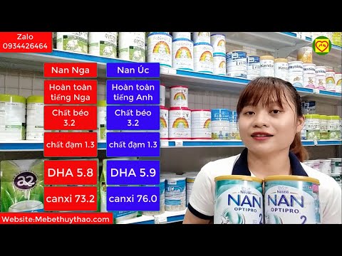 Vlog 223 So sánh sữa Nan Nga và Nan Úc