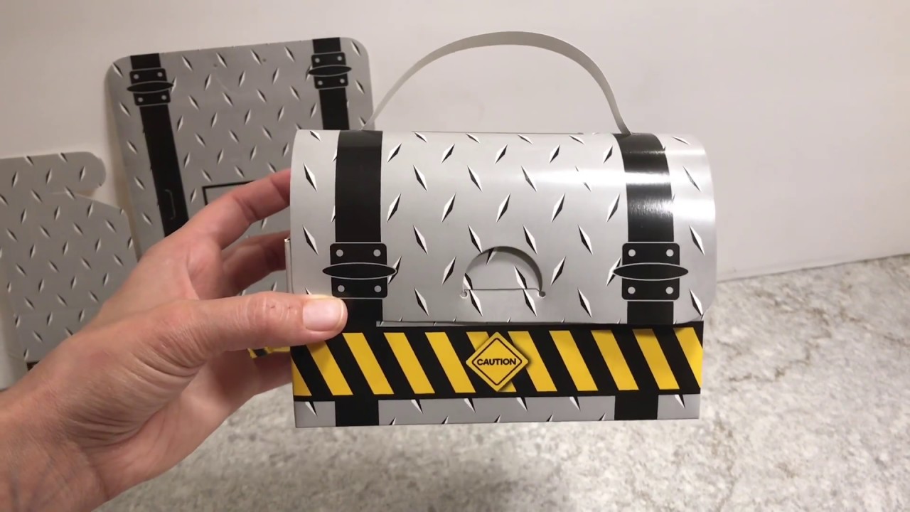 DEMO Construction tool box party favor box. By Jayd Products YouTube