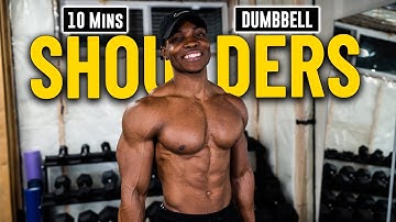 10 Minute Dumbbell Shoulders Workout (No Bench) | Build & Burn #7